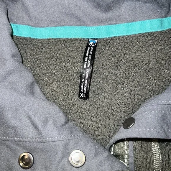 Kuhl Outdoor Pullover Snap T Fleece Jacket Womens Size XL Green Color - Picture 2 of 6